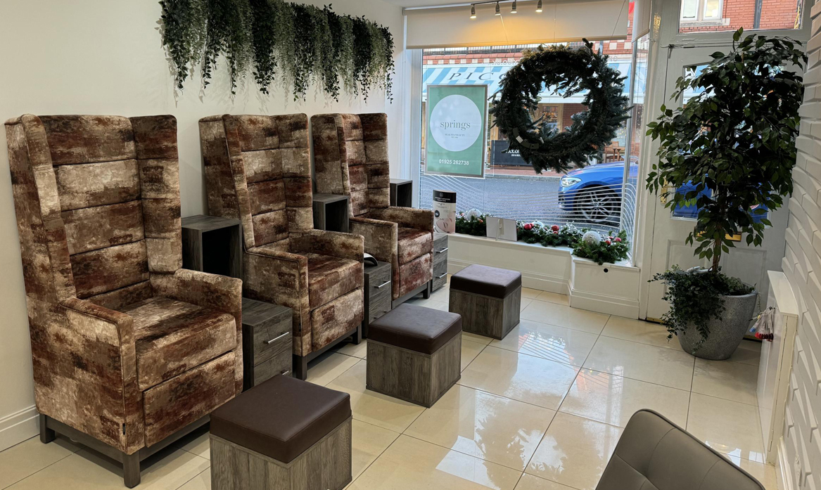 Inside Springs Health Wellnesss Beauty Salon in Warrington